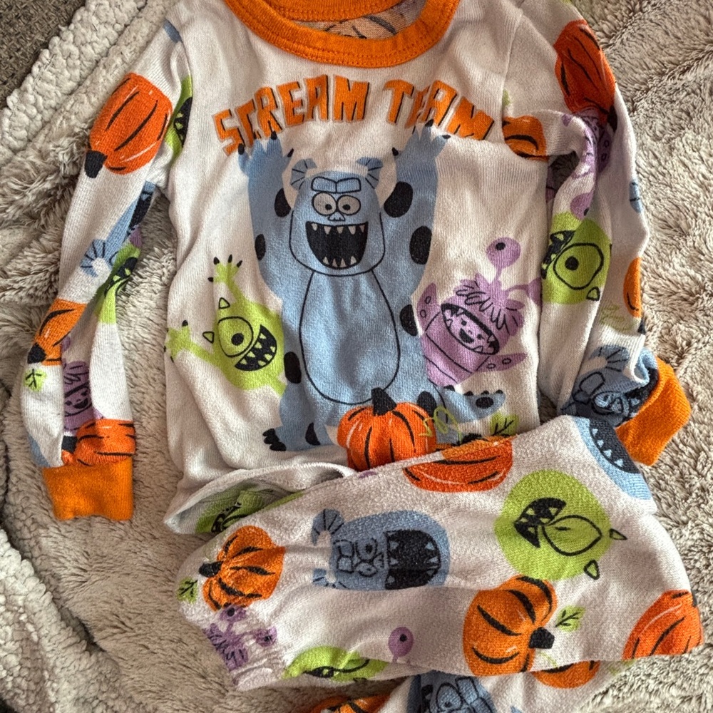 Kids Halloween Monsters, Inc pj’s